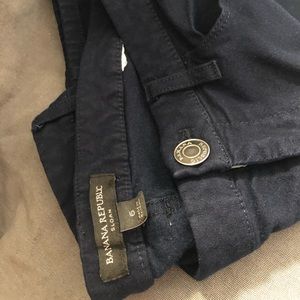 Banana Republic “Sloan” navy blue ankle pants